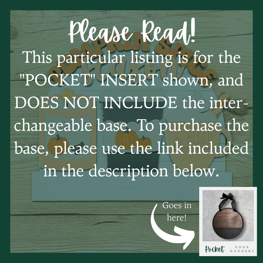 "Pumpkin Spice" Pocket Insert