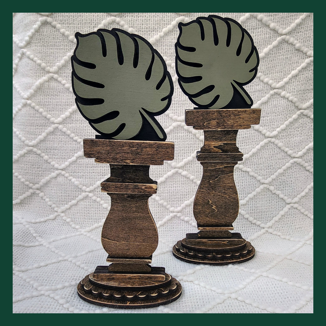 Monstera Leaf ~ Spindle Insert