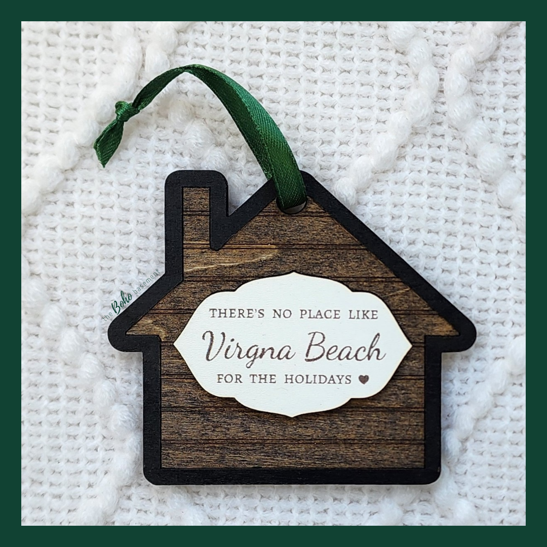 "Virginia Beach ~ No Place Like Home" Ornament