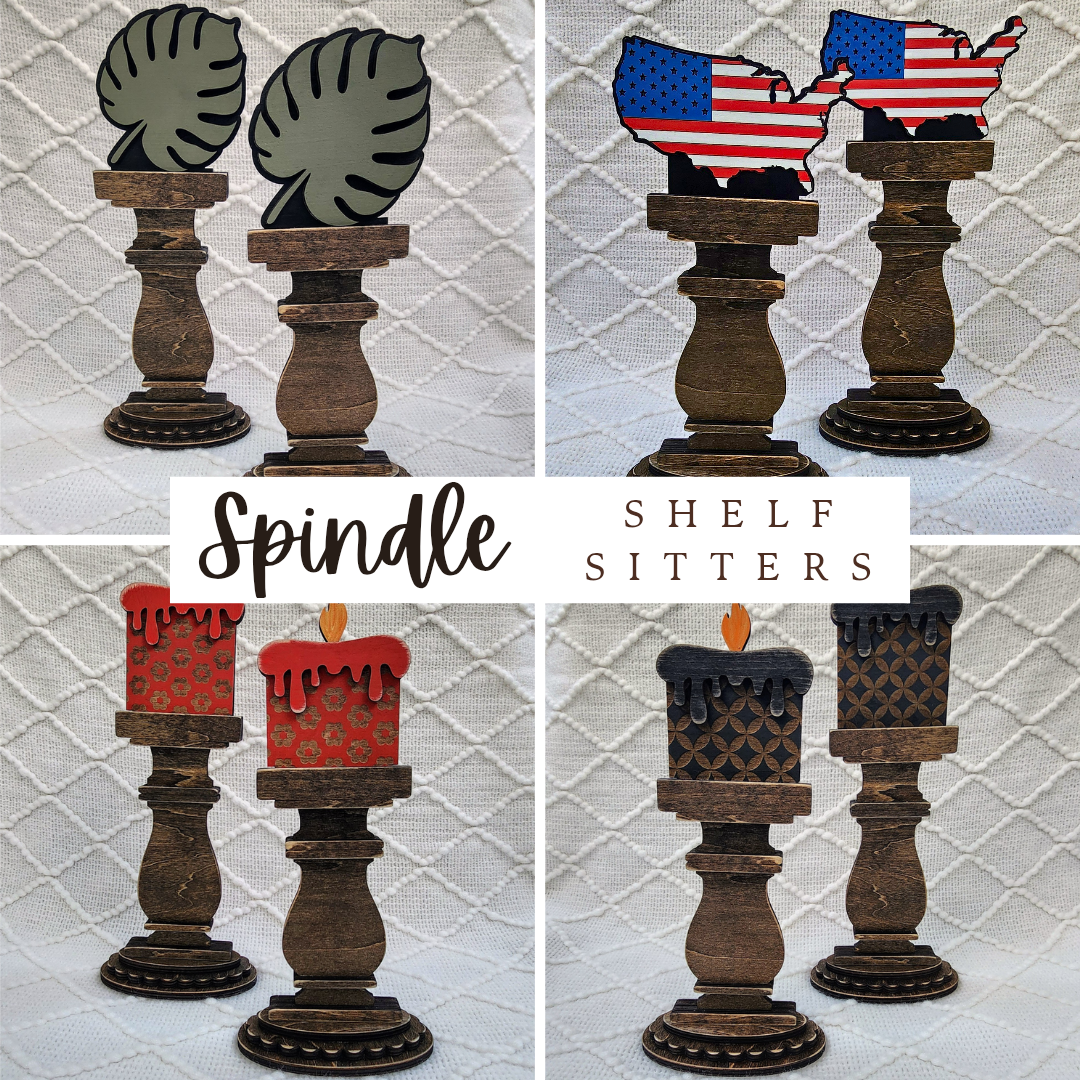 Spindle Shelf Sitters (& their Inserts)