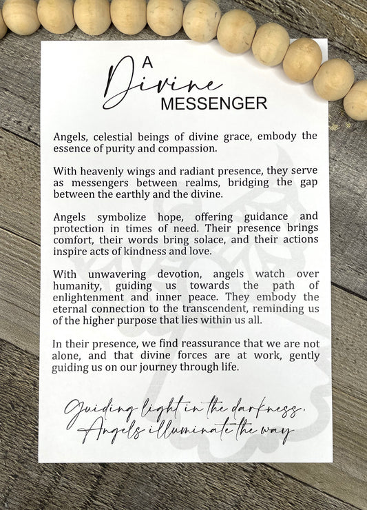 "A Divine Messenger" Angel Story Ornament