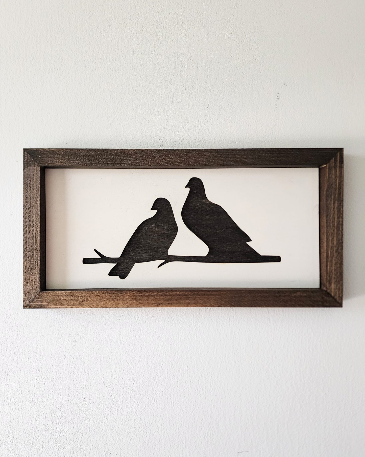 "Two of a Feather" Silhouette Sign