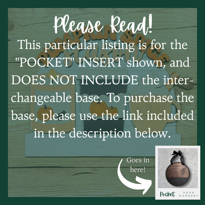 "Pumpkin Spice" Pocket Insert