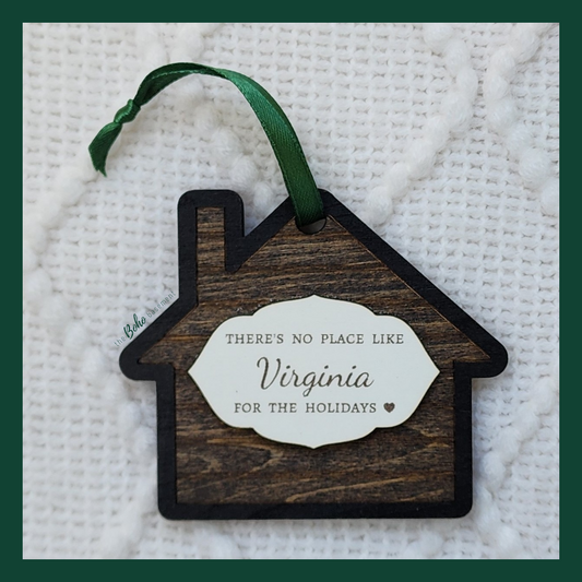 "Virginia ~ No Place Like Home" Ornament