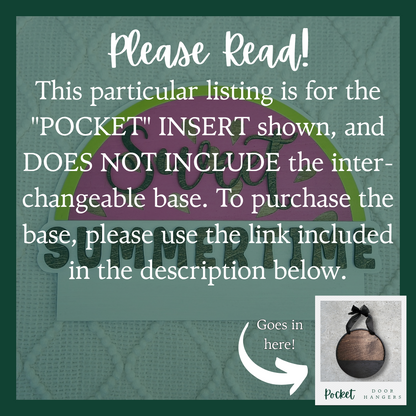 "Sweet Summertime" Pocket Insert