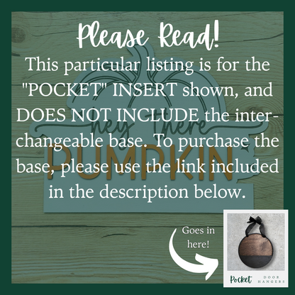 "Hey There Pumpkin" Pocket Insert