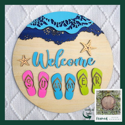 "Welcome Summer" Framed Insert