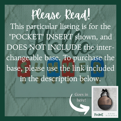 "Hello Summer" Popsicle Pocket Insert