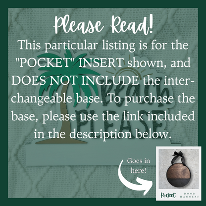 "Beach Please" Pocket Insert